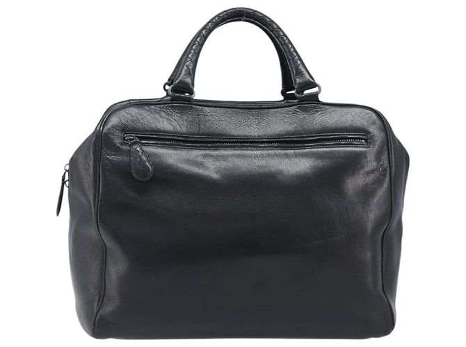 Borsa Boston BOTTEGA VENETA in pelle nera autentica bs37321 - vista 13
