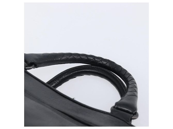 Borsa Boston BOTTEGA VENETA in pelle nera autentica bs37321 - vista 14