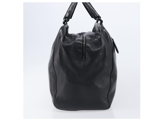 Borsa Boston BOTTEGA VENETA in pelle nera autentica bs37321 - vista 4