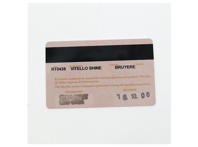 Borsa a mano Miu Miu con fiocco laterale in pelle 2way Rosa Argento RT0438 Auth am12761V - vista 11