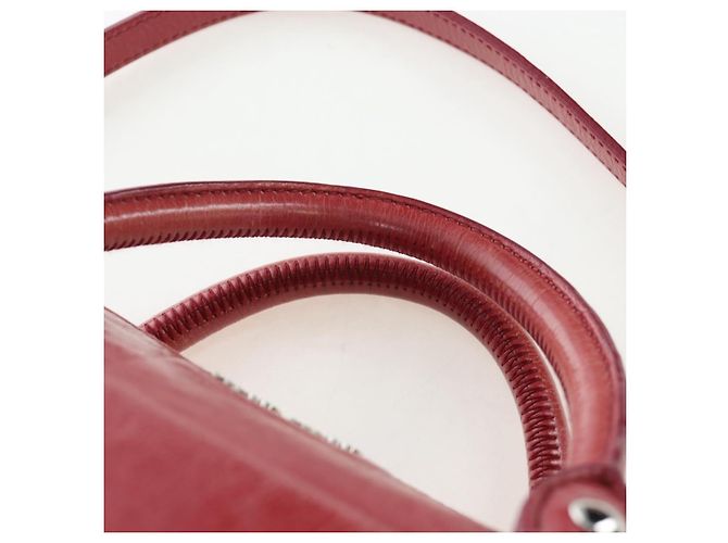 Borsa a mano Miu Miu con fiocco laterale in pelle 2way Rosa Argento RT0438 Auth am12761V - vista 14