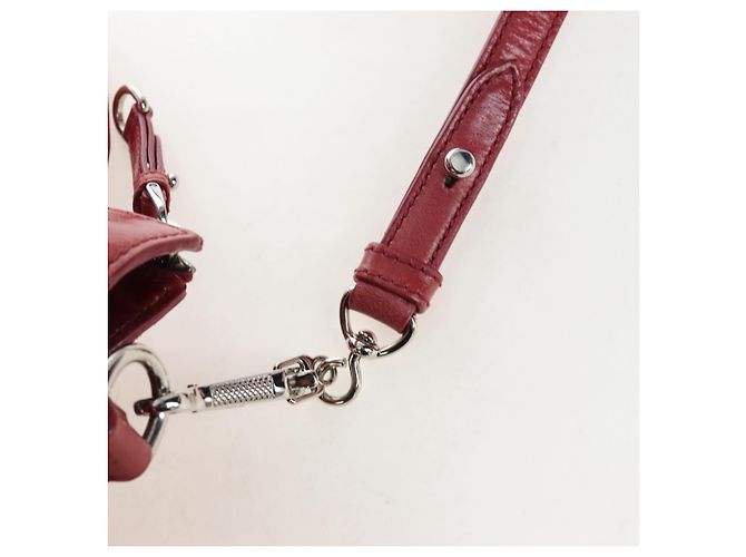 Borsa a mano Miu Miu con fiocco laterale in pelle 2way Rosa Argento RT0438 Auth am12761V - vista 16