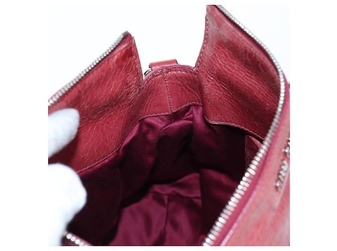 Borsa a mano Miu Miu con fiocco laterale in pelle 2way Rosa Argento RT0438 Auth am12761V - vista 24