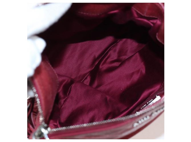 Borsa a mano Miu Miu con fiocco laterale in pelle 2way Rosa Argento RT0438 Auth am12761V - vista 9