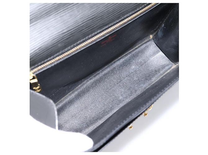 Borsa a mano LOUIS VUITTON Epi Monceau 28 Nero M52122 LV Auth ka6480 - vista 10