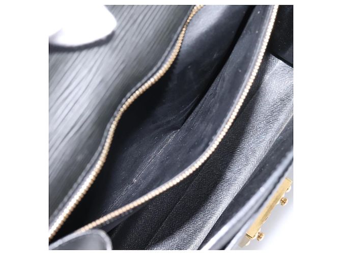 Borsa a mano LOUIS VUITTON Epi Monceau 28 Nero M52122 LV Auth ka6480 - vista 11