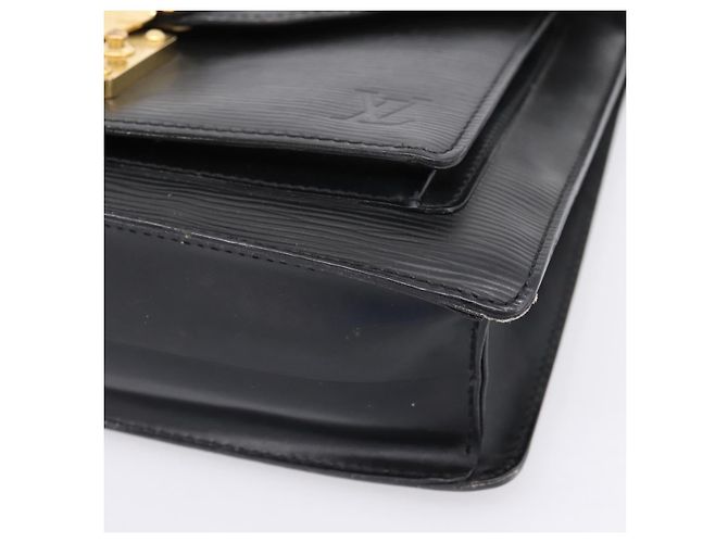 Borsa a mano LOUIS VUITTON Epi Monceau 28 Nero M52122 LV Auth ka6480 - vista 15