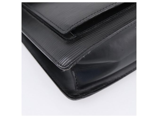 Borsa a mano LOUIS VUITTON Epi Monceau 28 Nero M52122 LV Auth ka6480 - vista 16