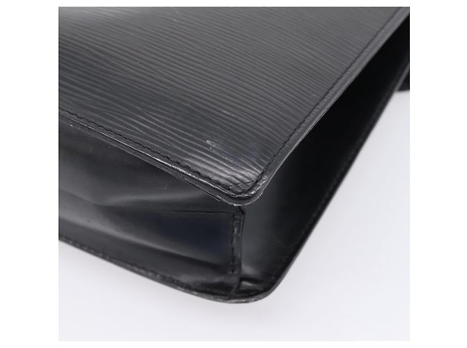 Borsa a mano LOUIS VUITTON Epi Monceau 28 Nero M52122 LV Auth ka6480 - vista 17