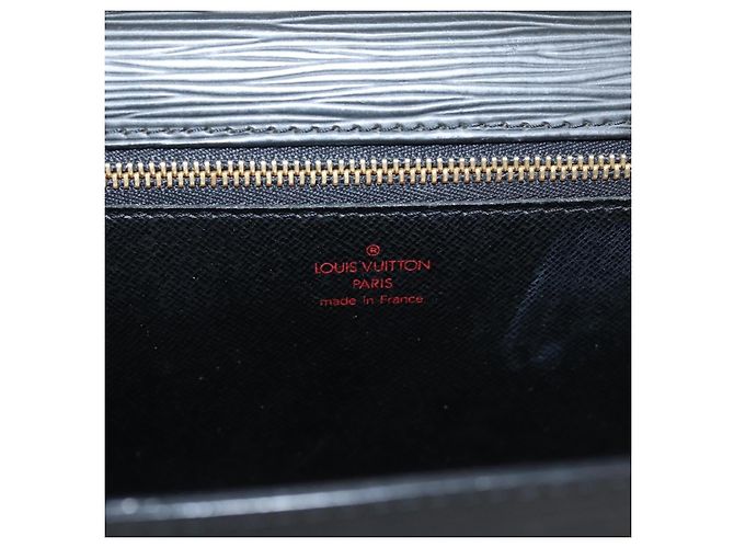 Borsa a mano LOUIS VUITTON Epi Monceau 28 Nero M52122 LV Auth ka6480 - vista 20