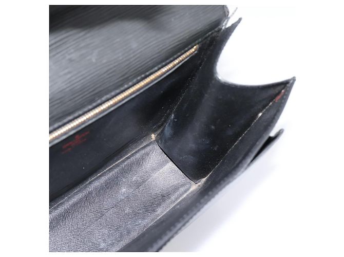 Borsa a mano LOUIS VUITTON Epi Monceau 28 Nero M52122 LV Auth ka6480 - vista 21