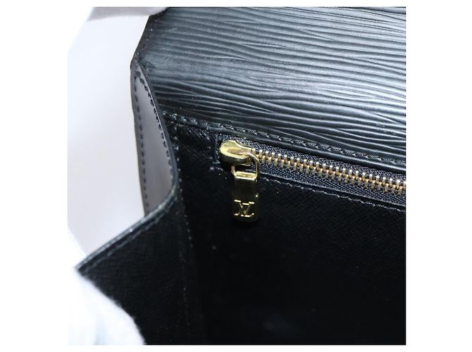 Borsa a mano LOUIS VUITTON Epi Monceau 28 Nero M52122 LV Auth ka6480 - vista 23