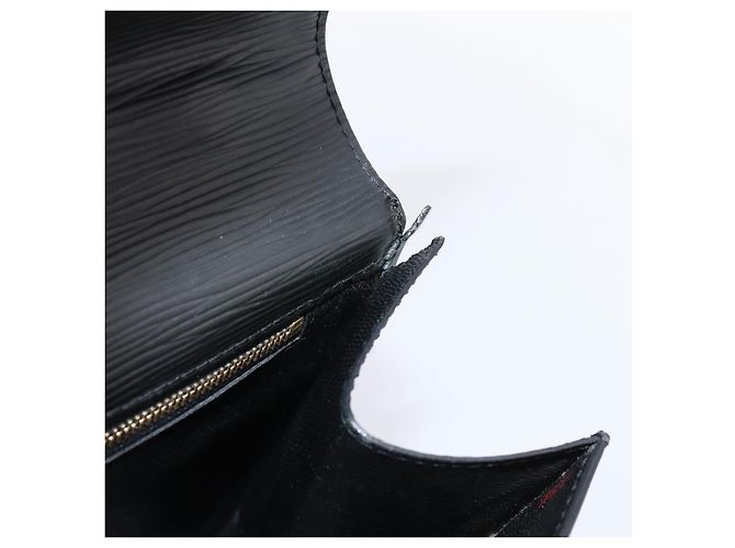 Borsa a mano LOUIS VUITTON Epi Monceau 28 Nero M52122 LV Auth ka6480 - vista 9