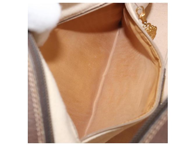 Borsa a tracolla GUCCI GG Supreme PVC Beige Gold Auth 206766 D'oro - vista 27