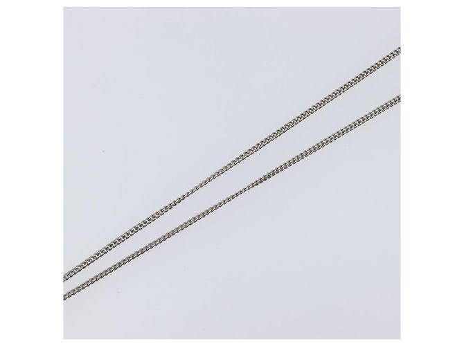 Collana CHANEL metallo Silver CC Auth 205469M Argento - vista 13