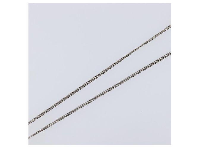 Collana CHANEL metallo Silver CC Auth 205469M Argento - vista 14