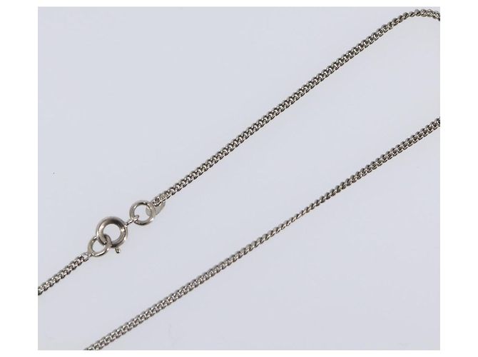 Collana CHANEL metallo Silver CC Auth 205469M Argento - vista 16