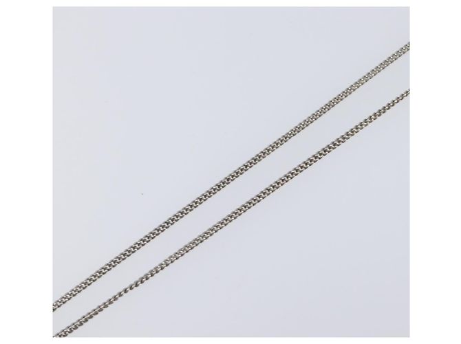 Collana CHANEL metallo Silver CC Auth 205469M Argento - vista 5