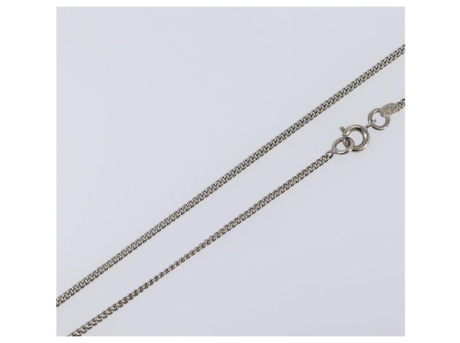 Collana CHANEL metallo Silver CC Auth 205469M Argento - vista 6