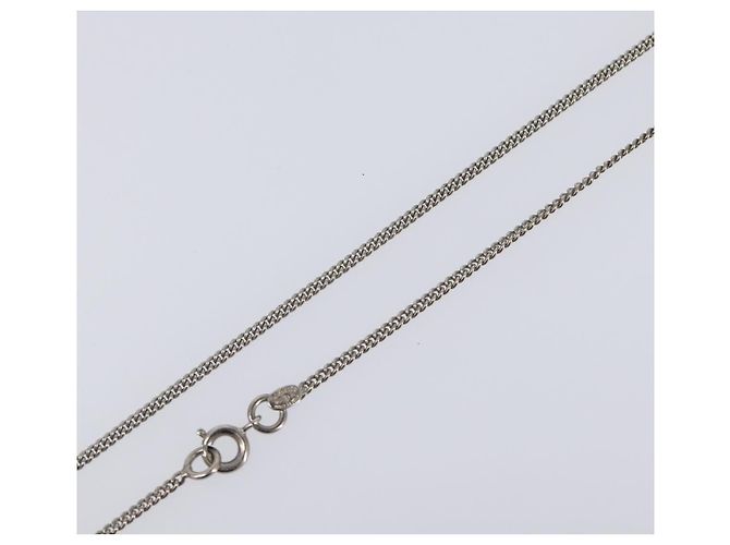 Collana CHANEL metallo Silver CC Auth 205469M Argento - vista 7