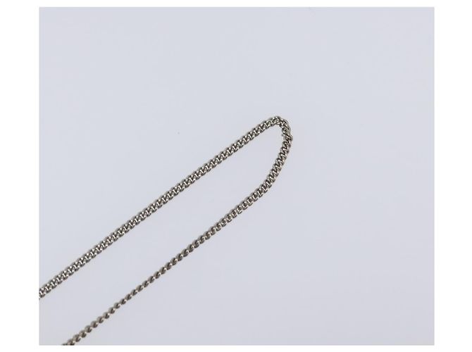 Collana CHANEL metallo Silver CC Auth 205469M Argento - vista 8