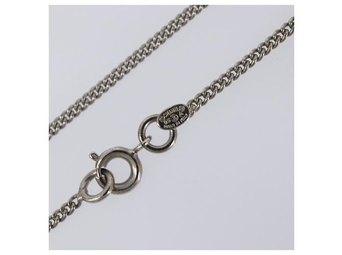 Collana CHANEL metallo Silver CC Auth 205469M Argento - vista 9