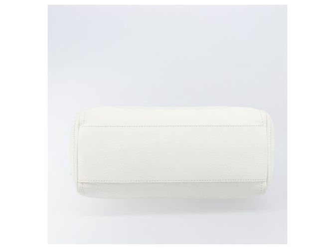Céline Bolso de mano CELINE Cuero Blanco Oro Auth 205212A Dorado - vista 5