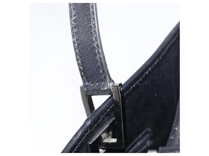 Borsa Tote GUCCI Nylon Nero Argento 002 1098 Auth BA16099 - vista 10