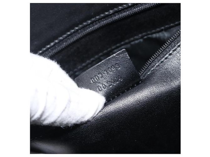 Borsa Tote GUCCI Nylon Nero Argento 002 1098 Auth BA16099 - vista 12