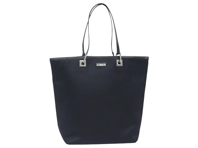 Borsa Tote GUCCI Nylon Nero Argento 002 1098 Auth BA16099 - vista 13