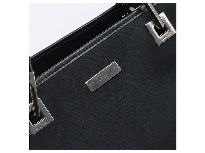 Borsa Tote GUCCI Nylon Nero Argento 002 1098 Auth BA16099 - vista 19