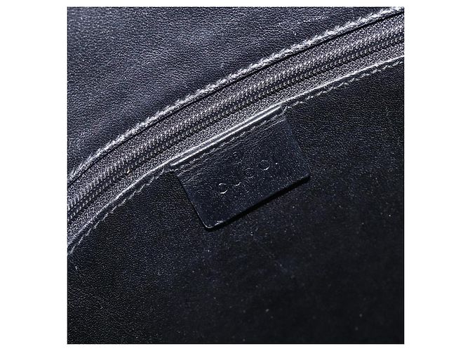 Borsa Tote GUCCI Nylon Nero Argento 002 1098 Auth BA16099 - vista 20