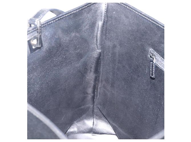 Borsa Tote GUCCI Nylon Nero Argento 002 1098 Auth BA16099 - vista 22