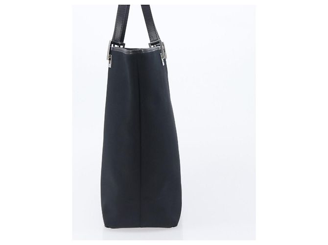 Borsa Tote GUCCI Nylon Nero Argento 002 1098 Auth BA16099 - vista 3