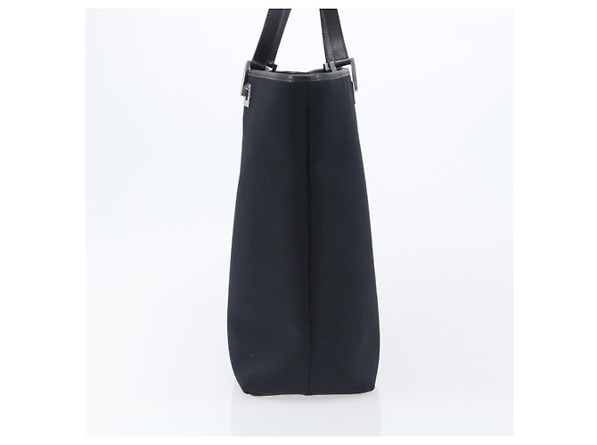 Borsa Tote GUCCI Nylon Nero Argento 002 1098 Auth BA16099 - vista 4