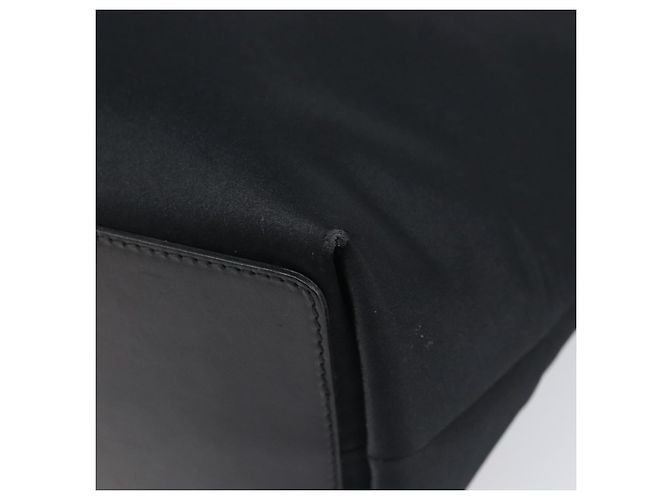 Borsa Tote GUCCI Nylon Nero Argento 002 1098 Auth BA16099 - vista 8