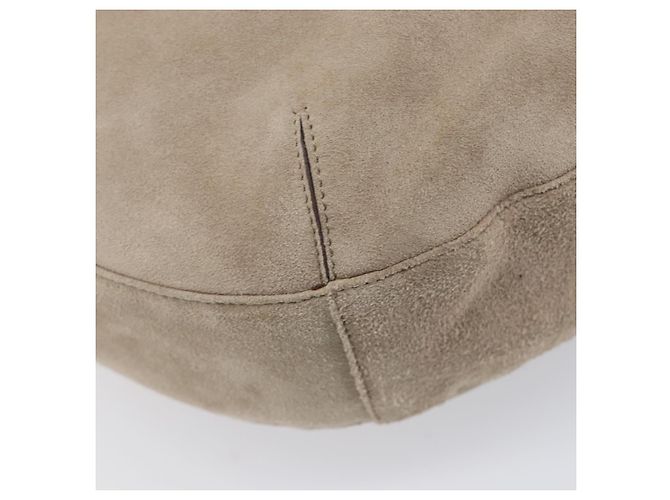 Borsa a Tracolla Cartier Trinity Suede Beige Oro Argento Auth 206754V D'oro - vista 18