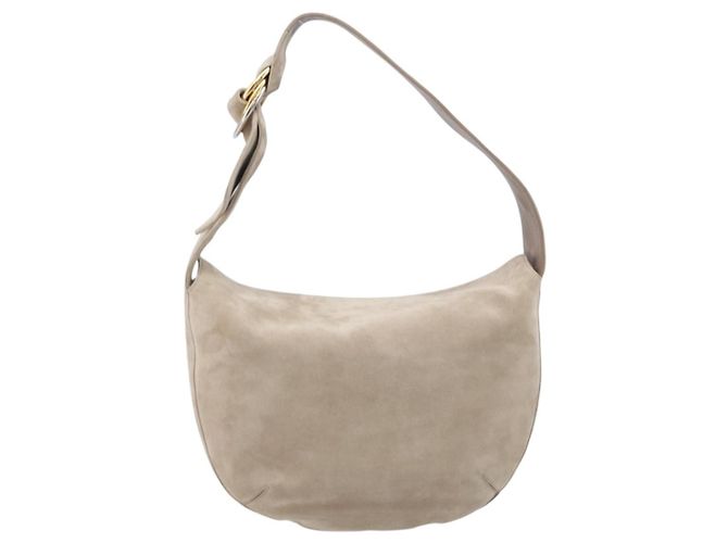 Borsa a Tracolla Cartier Trinity Suede Beige Oro Argento Auth 206754V D'oro - vista 2