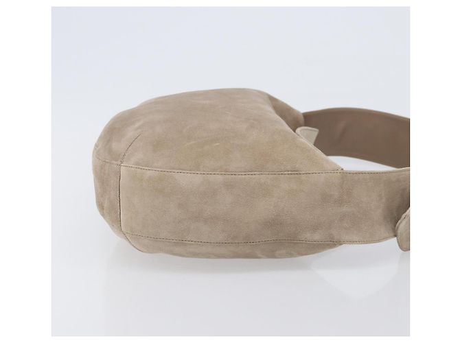 Borsa a Tracolla Cartier Trinity Suede Beige Oro Argento Auth 206754V D'oro - vista 3
