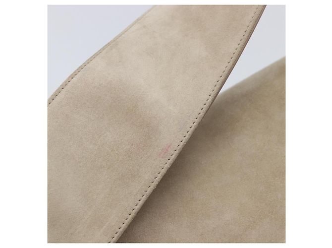 Borsa a Tracolla Cartier Trinity Suede Beige Oro Argento Auth 206754V D'oro - vista 9