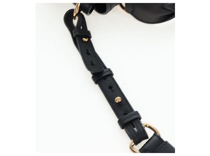 Chloé Borsa Chloe Elsie in pelle 2way Nero Oro Auth am12745V D'oro - vista 16