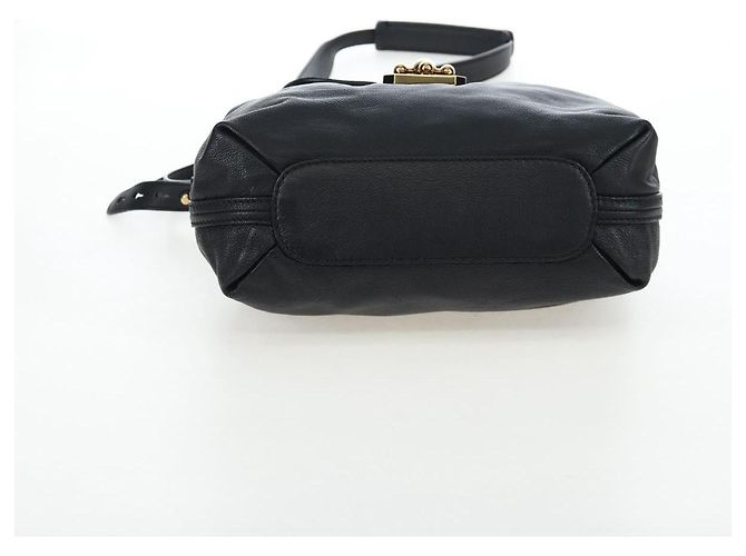 Chloé Borsa Chloe Elsie in pelle 2way Nero Oro Auth am12745V D'oro - vista 5