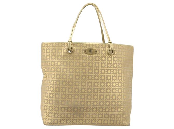 Céline Bolso Tote CELINE Suede Gold Auth BA16117 Dorado - vista 13