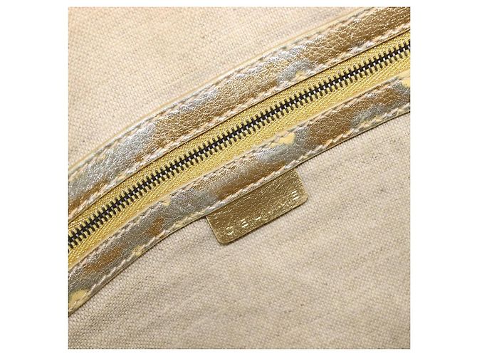 Céline Bolso Tote CELINE Suede Gold Auth BA16117 Dorado - vista 19