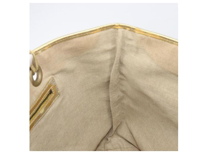 Céline Bolso Tote CELINE Suede Gold Auth BA16117 Dorado - vista 20