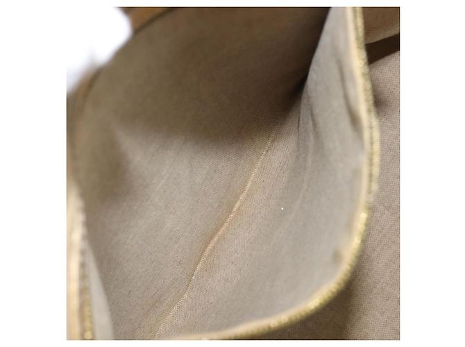 Céline Bolso Tote CELINE Suede Gold Auth BA16117 Dorado - vista 23