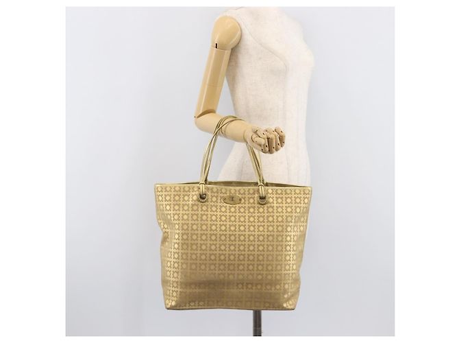 Céline Bolso Tote CELINE Suede Gold Auth BA16117 Dorado - vista 25