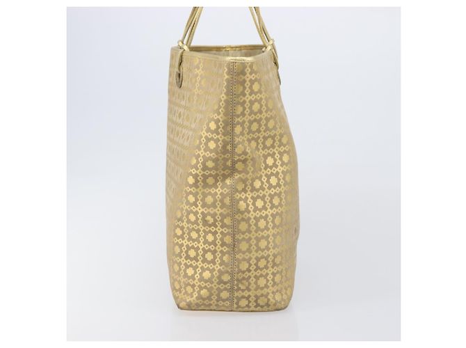 Céline Bolso Tote CELINE Suede Gold Auth BA16117 Dorado - vista 5