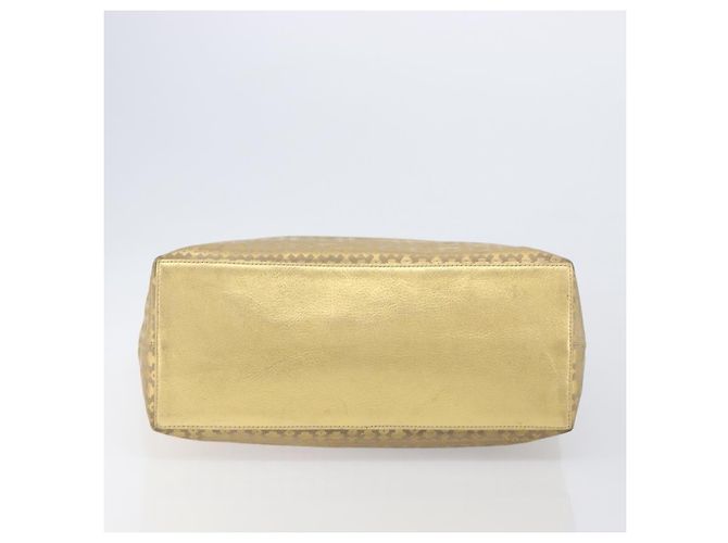 Céline Bolso Tote CELINE Suede Gold Auth BA16117 Dorado - vista 6