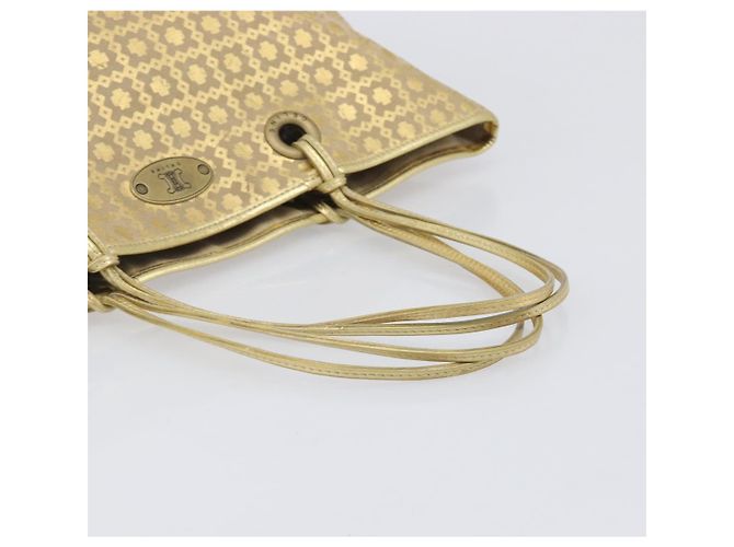Céline Bolso Tote CELINE Suede Gold Auth BA16117 Dorado - vista 8